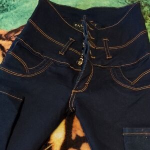 Charisma High Rise Navy Jeans